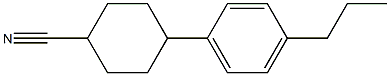 4-(4-PROPYLPHENYL)CYCLOHEXANECARBONITRILE Struktur