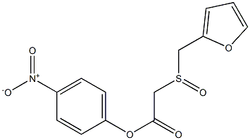 2-(FURFURYLSULFINYL)ACETIC ACID P-NITROPHENYL ESTER Struktur