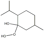 p-menthol hydroperoxide Struktur