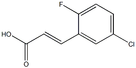 5-CHLORO-2-FLUOROCINNAMIC ACID Struktur