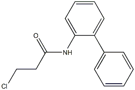 N-1,1''-BIPHENYL-2-YL-3-CHLOROPROPANAMIDE Struktur