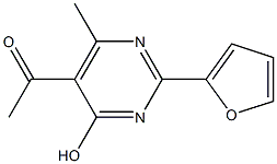 1-[2-(2-FURYL)-4-HYDROXY-6-METHYLPYRIMIDIN-5-YL]ETHANONE Struktur