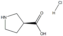 (3S)-PYRROLIDINE-3-CARBOXYLIC ACID HYDROCHLORIDE Struktur