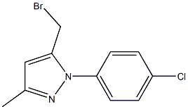 5-BROMOMETHYL-3-METHYL-N-(4-CHLORO PHENYL)-PYRAZOLE Struktur