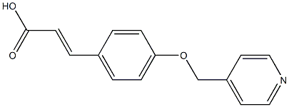 3-[4-(PYRIDIN-4-YLMETHOXY)PHENYL]ACRYLIC ACID Struktur