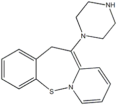 11-(PIPERAZINE-N-YL) DIBENZO(B,F)THIAZEPINE Struktur