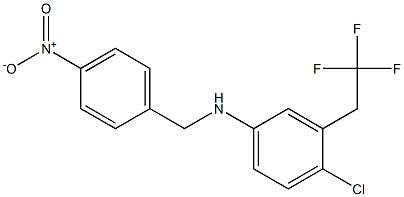 N-(4-CHLORO-3-TRIFLUOROETHYLPHENYL)-4-NITROBENZYLAMINE Struktur