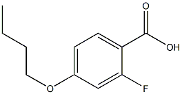 4-BUTYLOXY-2-FLUOROBENZOIC ACID Struktur