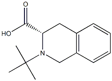 (S)-N-TERT-BUTYL-1,2,3,4-TETRAHYDRO-3-ISOQUINOLINE CARBOXYLIC ACID Struktur