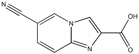 6-cyanoimidazo[1,2-a]pyridine-2-carboxylic acid Struktur