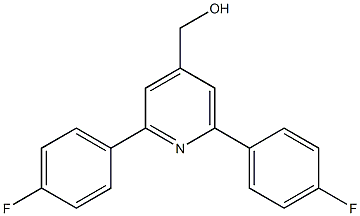 (2,6-bis(4-fluorophenyl)pyridin-4-yl)methanol Struktur