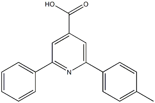 2-phenyl-6-p-tolylpyridine-4-carboxylic acid Struktur