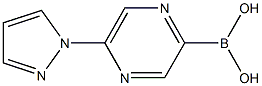 5-(1H-PYRAZOL-1-YL)PYRAZINE-2-BORONIC ACID Struktur