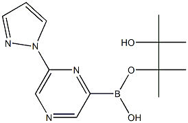 6-(1H-PYRAZOL-1-YL)PYRAZINE-2-BORONIC ACID PINACOL ESTER Struktur