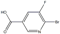 6-BROMO-5-FLUOROPYRIDINE-3-CARBOXYLIC ACID Struktur