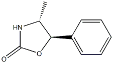 (4R,5R)-4-METHYL-5-PHENYL-1,3-OXAZOLIDIN-2-ONE Struktur