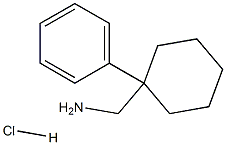 1-(1-PHENYLCYCLOHEXYL)METHANAMINE HYDROCHLORIDE Struktur