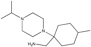 1-[1-(4-ISOPROPYLPIPERAZIN-1-YL)-4-METHYLCYCLOHEXYL]METHANAMINE Struktur