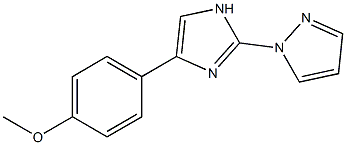 1-[4-(4-METHOXYPHENYL)-1H-IMIDAZOL-2-YL]-1H-PYRAZOLE Struktur