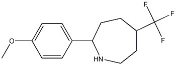 2-(4-METHOXYPHENYL)-5-(TRIFLUOROMETHYL)AZEPANE Struktur