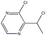 2-CHLORO-3-(1-CHLOROETHYL)PYRAZINE Struktur