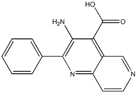 3-AMINO-2-PHENYL-1,6-NAPHTHYRIDINE-4-CARBOXYLIC ACID Struktur