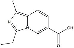 3-ETHYL-1-METHYLIMIDAZO[1,5-A]PYRIDINE-6-CARBOXYLIC ACID Struktur