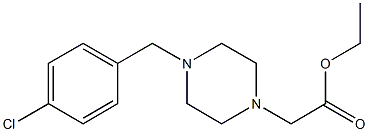 ETHYL [4-(4-CHLOROBENZYL)PIPERAZIN-1-YL]ACETATE Struktur