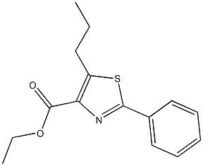 ETHYL 2-PHENYL-5-PROPYL-1,3-THIAZOLE-4-CARBOXYLATE Struktur