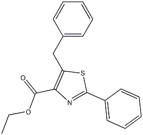 ETHYL 5-BENZYL-2-PHENYL-1,3-THIAZOLE-4-CARBOXYLATE Struktur