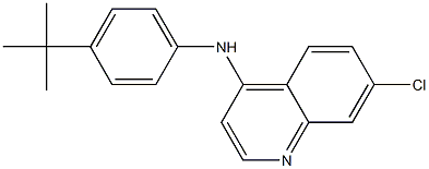 N-(4-TERT-BUTYLPHENYL)-7-CHLOROQUINOLIN-4-AMINE Struktur