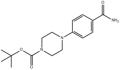 TERT-BUTYL 4-(4-CARBAMOYLPHENYL)PIPERAZINE-1-CARBOXYLATE, 1092481-51-0, 結(jié)構(gòu)式