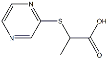 2-(2-pyrazinylsulfanyl)propanoic acid Struktur