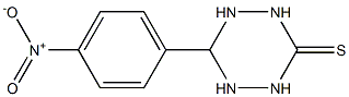 6-(4-nitrophenyl)-1,2,4,5-tetraazinane-3-thione Struktur