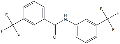 3-(trifluoromethyl)-N-[3-(trifluoromethyl)phenyl]benzenecarboxamide Struktur