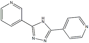 3-[5-(4-pyridyl)-4H-1,2,4-triazol-3-yl]pyridine Struktur