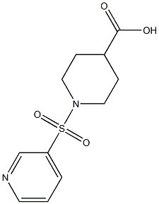 1-(pyridin-3-ylsulfonyl)piperidine-4-carboxylic acid Struktur