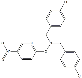 N,N-di(4-chlorobenzyl)-O-(5-nitro-2-pyridyl)hydroxylamine Struktur