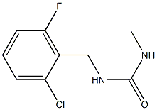 N-(2-chloro-6-fluorobenzyl)-N'-methylurea Struktur