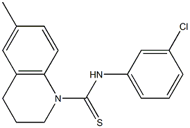 N1-(3-chlorophenyl)-6-methyl-1,2,3,4-tetrahydroquinoline-1-carbothioamide Struktur