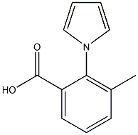 3-methyl-2-(1H-pyrrol-1-yl)benzoic acid Struktur