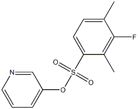 3-pyridyl 3-fluoro-2,4-dimethylbenzene-1-sulfonate Struktur