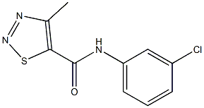 N5-(3-chlorophenyl)-4-methyl-1,2,3-thiadiazole-5-carboxamide Struktur