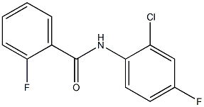 N-(2-chloro-4-fluorophenyl)-2-fluorobenzenecarboxamide Struktur