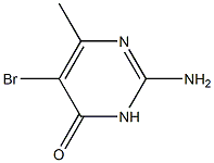 2-amino-5-bromo-6-methyl-3,4-dihydropyrimidin-4-one Struktur