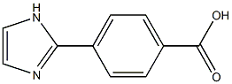 4-(1H-imidazol-2-yl)benzenecarboxylic acid Struktur