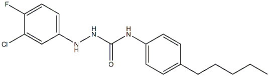 N1-(4-pentylphenyl)-2-(3-chloro-4-fluorophenyl)hydrazine-1-carboxamide Struktur