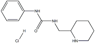 N-phenyl-N'-(piperidin-2-ylmethyl)urea hydrochloride Struktur