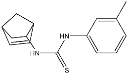 N-bicyclo[2.2.1]hept-5-en-2-yl-N'-(3-methylphenyl)thiourea Struktur