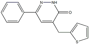 6-phenyl-4-(2-thienylmethyl)-2,3-dihydropyridazin-3-one Struktur